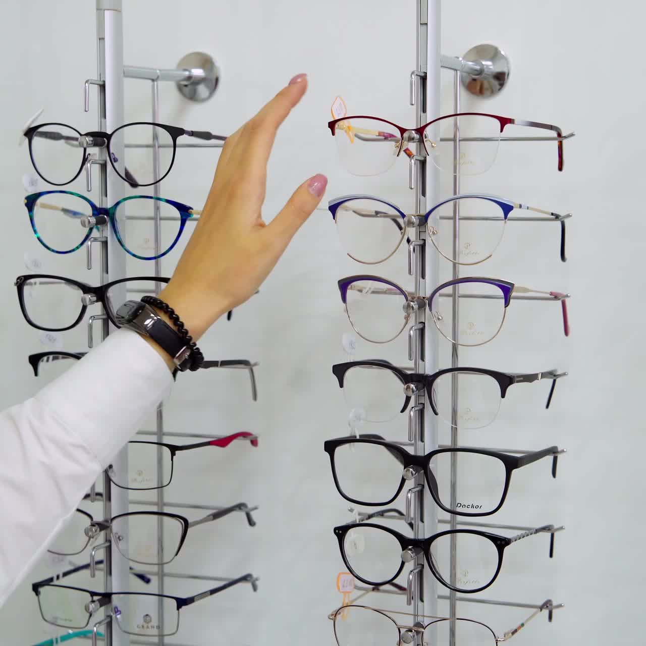 Woman hand choosing glasses