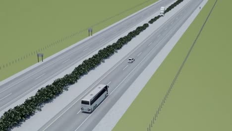 animated visualization of a bus truck collision on a major highway 2