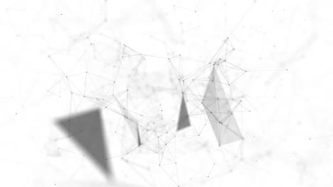 abstract geometric shapes with connections
