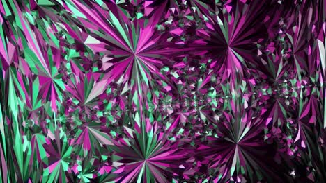 patrón geométrico abstracto con colores verde y rosa