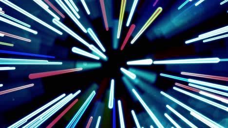 neon tubes lights intro background flashing blinking turning on 4k