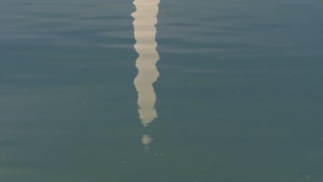 the reflecting pool reflection of the national mall seeing the washington monument