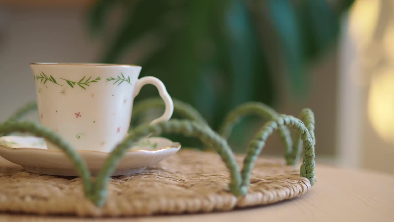 A Vintage Teacup on a Tray