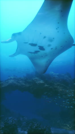 manta ray swimming in the ocean