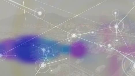 Digitale-Zusammensetzung-Des-Verbindungsnetzes-Im-Vergleich-Zur-Luftaufnahme-Des-Stadtbildes