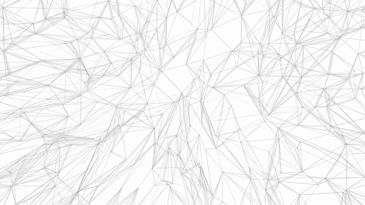 Dynamic Abstract Technology Network with Connecting Lines and Dots