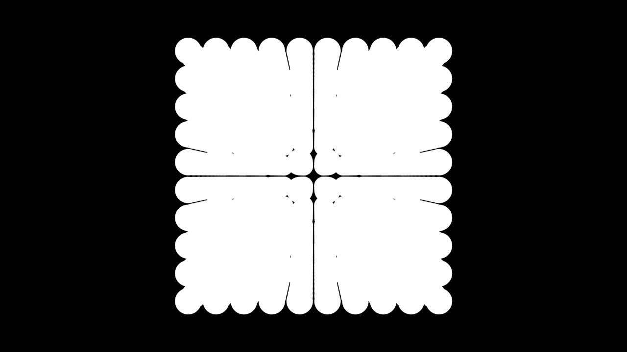성장하는 큐브의 루핑 애니메이션