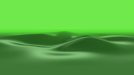 liquid and gradient green waves