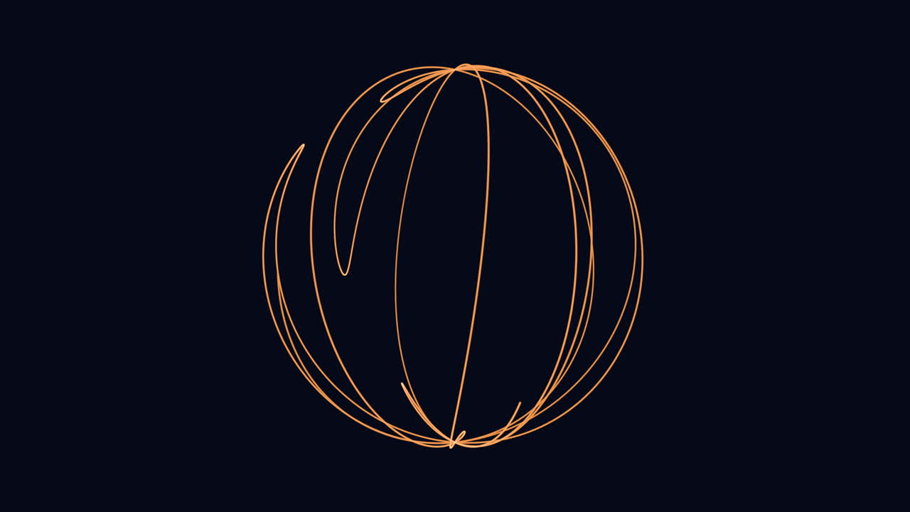 Mesmerizing 3d sphere with grid pattern of lines