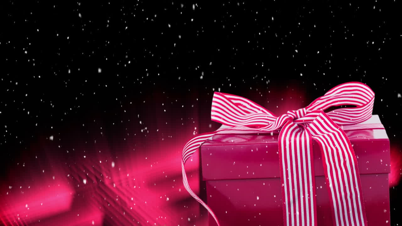 눈이 내리고 크리스마스 선물