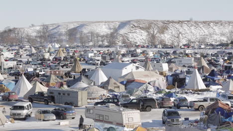 campamento de manifestantes en standing rock