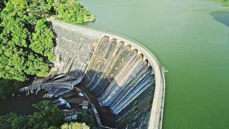 beautiful dam in the middle of mountain in hong kong