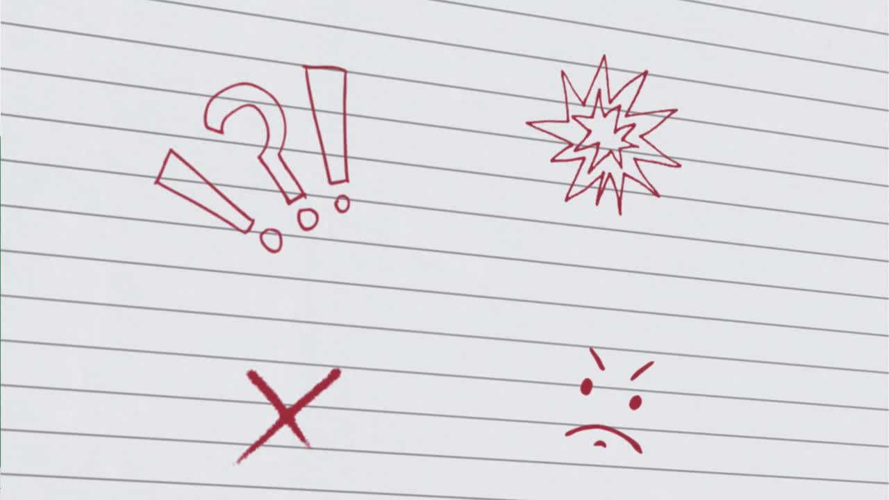 노트북 위에 있는 학교 그림의 애니메이션