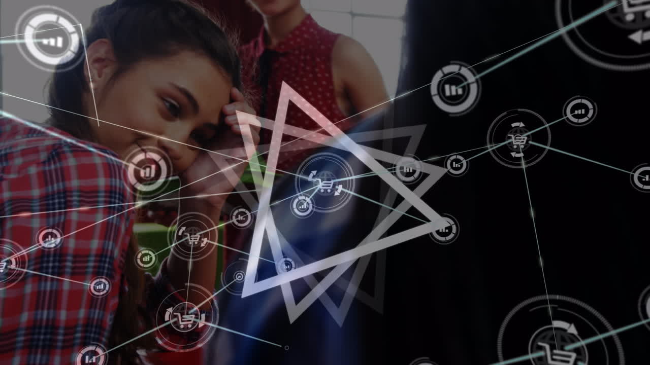 animación de la red de conexiones en un grupo diverso de estudiantes