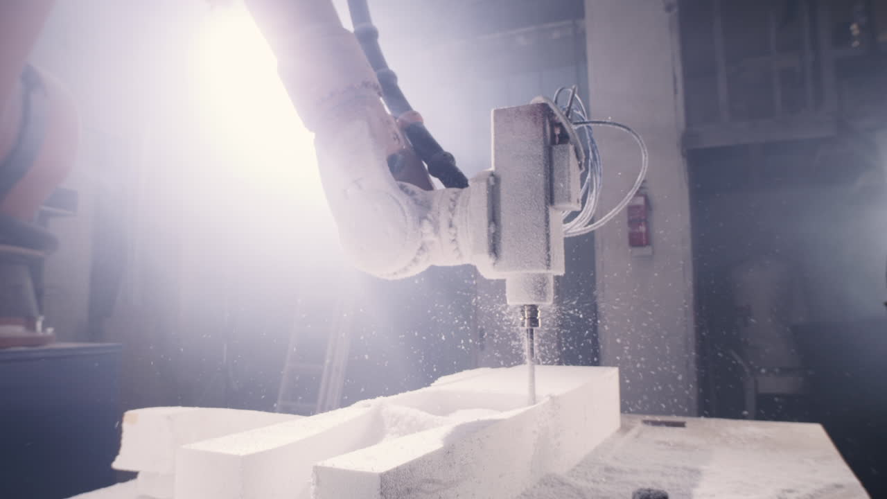 Automated Foam Drilling Process by Robotic Arm