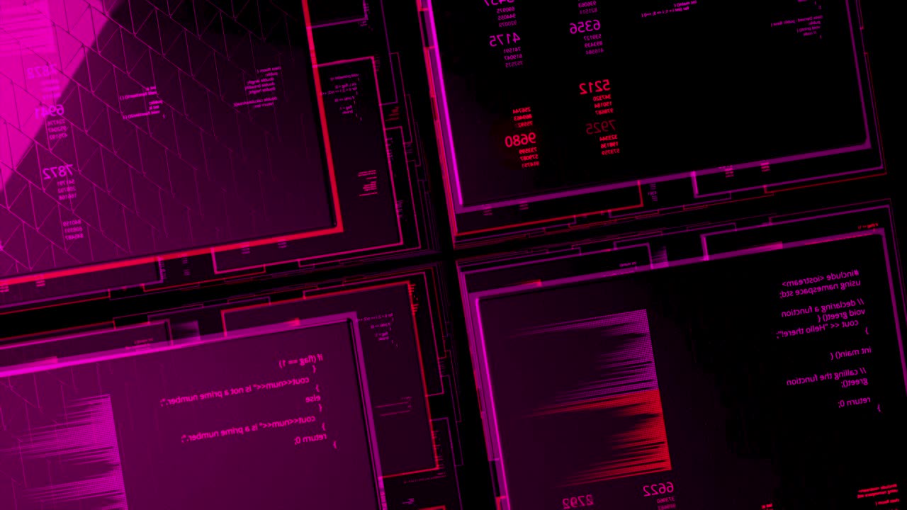 Abstract Futuristic Digital Interface