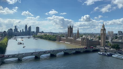 Big-Ben-Und-Blick-Auf-Die-Themse-Vom-Riesenrad-London-Eye