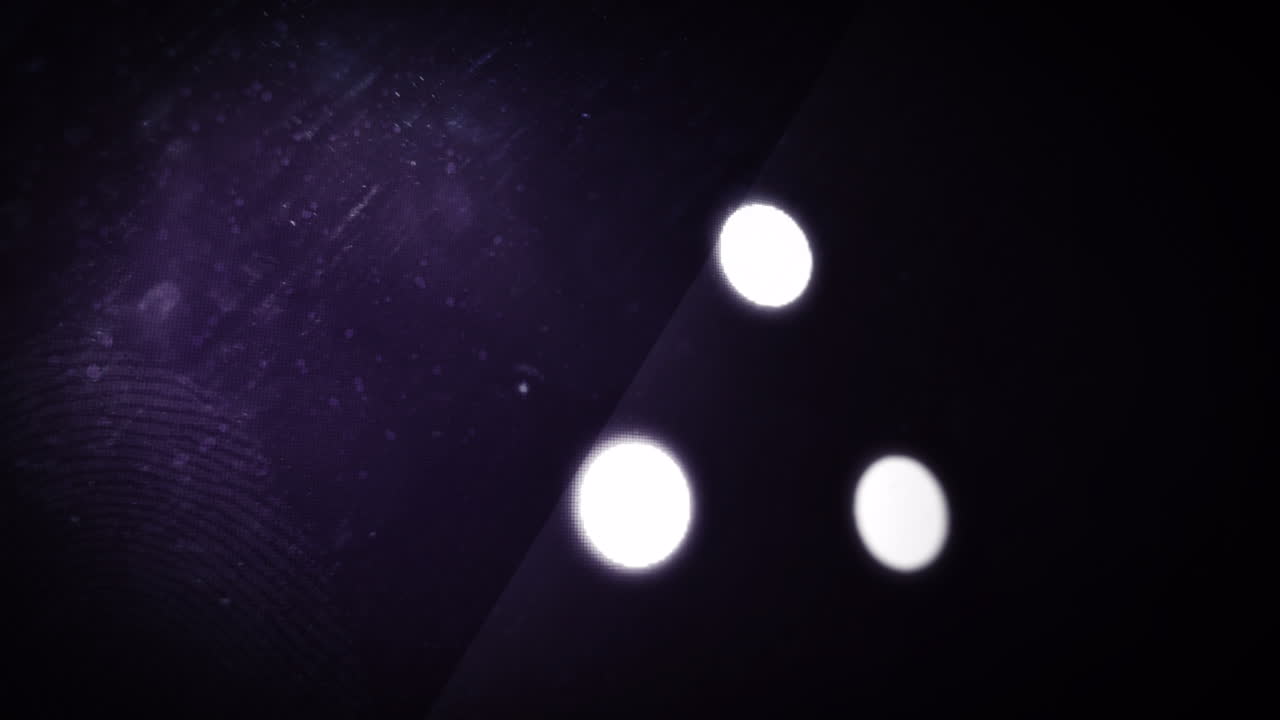 animación de círculos de carga brillantes interfaz digital