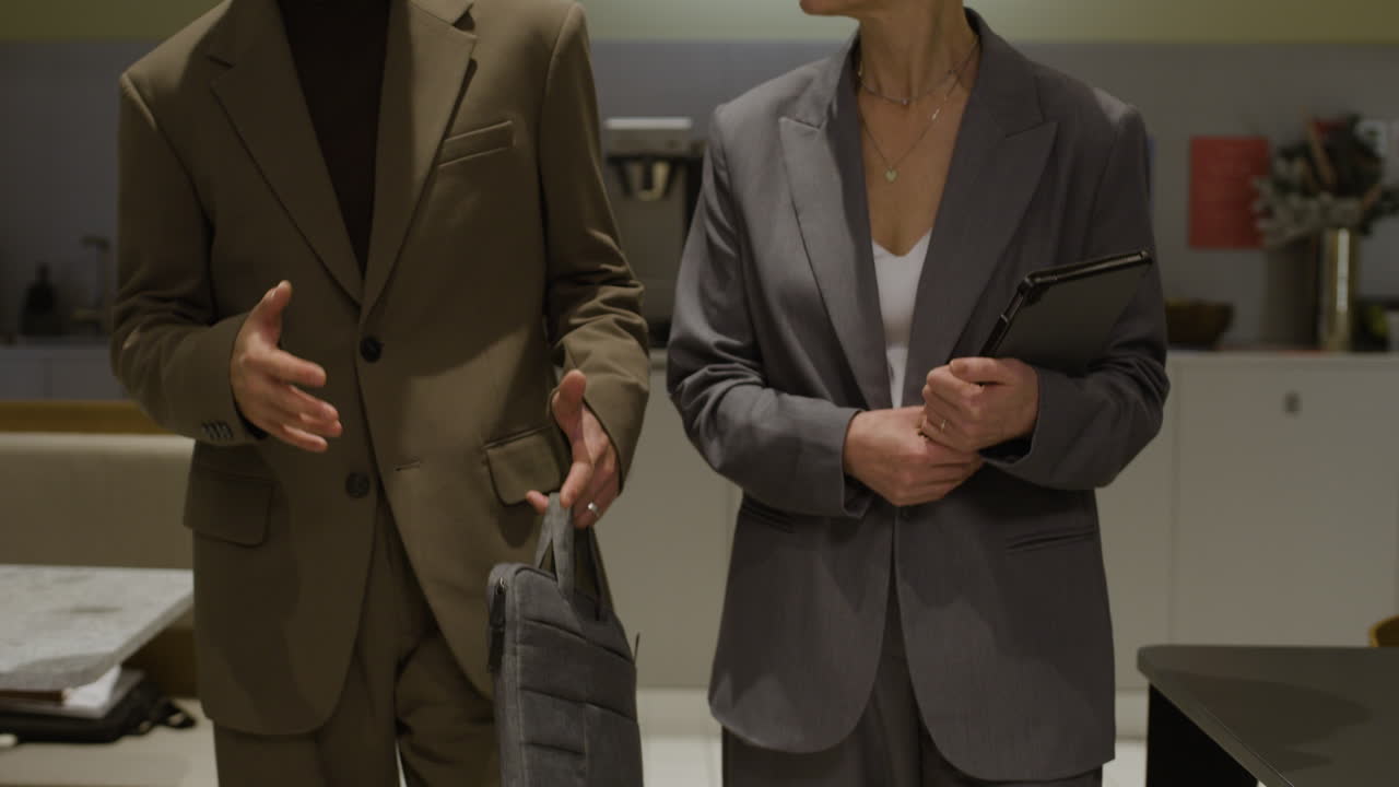 Business people discussing plans