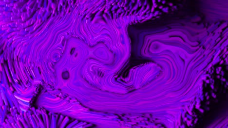 Digitale-Animation-Des-Lila-Fließenden-Flüssigen-Textureffekts-Auf-Schwarzem-Hintergrund