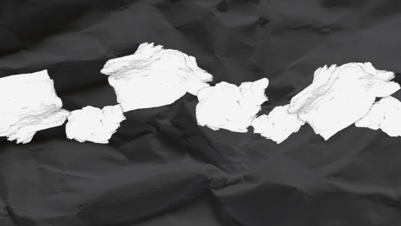 Crumpled and Torn White Paper Texture Background