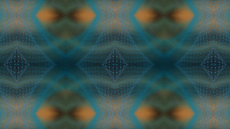 Moving kaleidoscope. 4K motion graphics