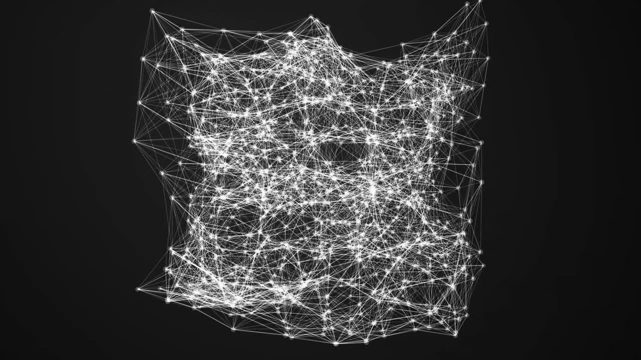 Futuristic Network Lines Connected Motion Graphic