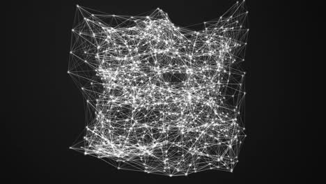 futuristic network lines connected motion graphic