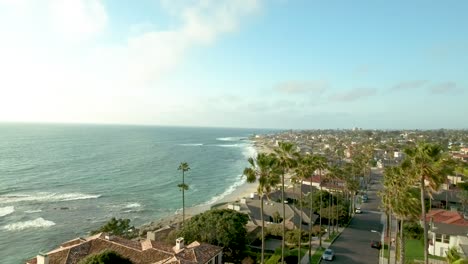 Ascending-aerial-shot-of-the-beach