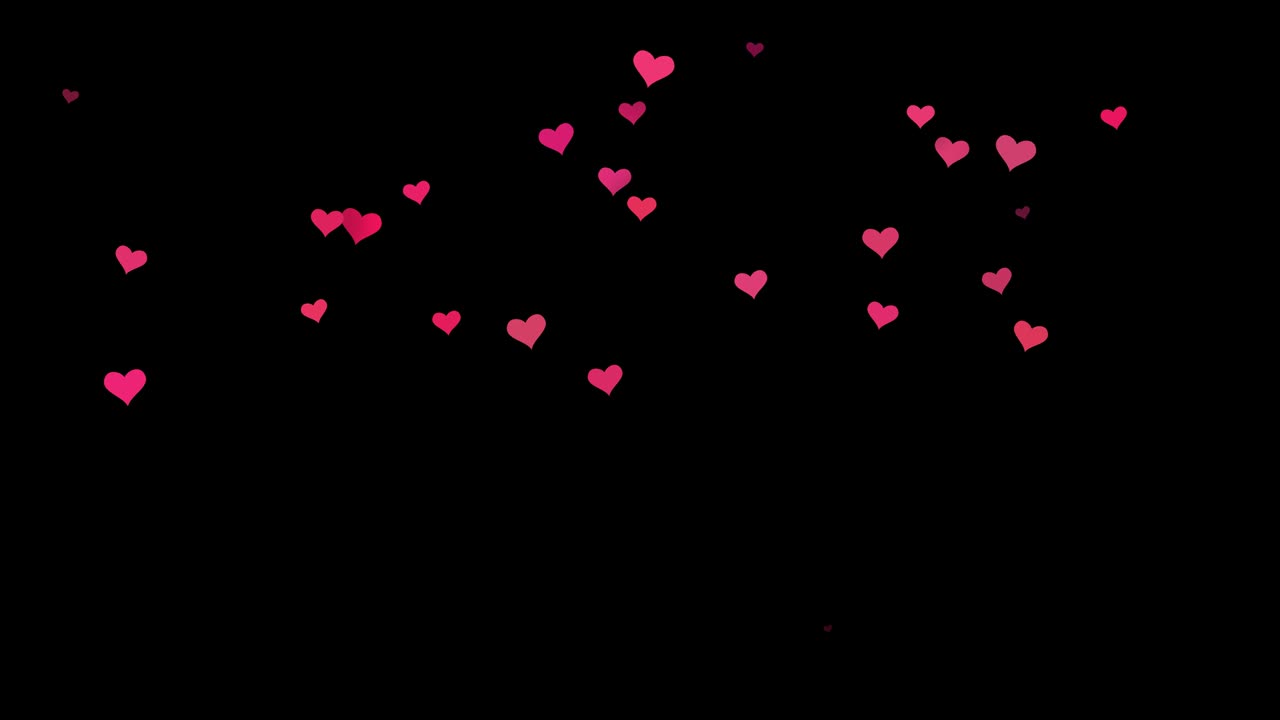 발렌타인 데이 하츠 모션 배경