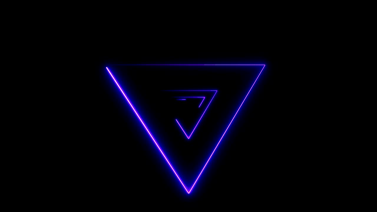 fondo abstracto con triángulos de neón