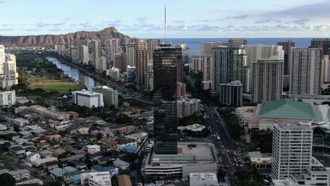 aerial view of honolulu, hawaii cityscape