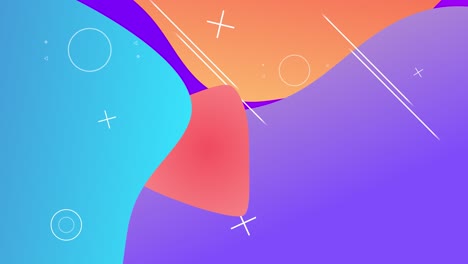 animated vector shape colorful background