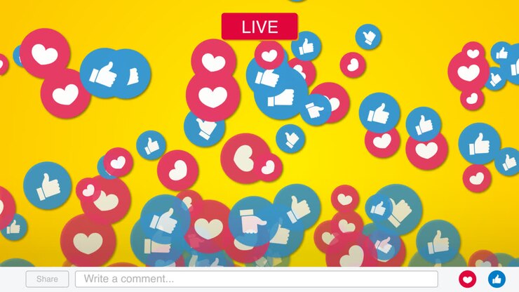 Motion Graphic of Live streaming background