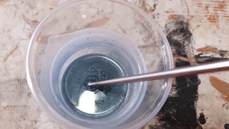 mixing epoxy resin at high temperature, bubbles evaporate