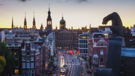 reino de las gárgolas - amanecer en la azotea de amsterdam - un impresionante lapso de tiempo en italia