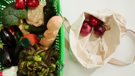 grocery shopping - reusable bags