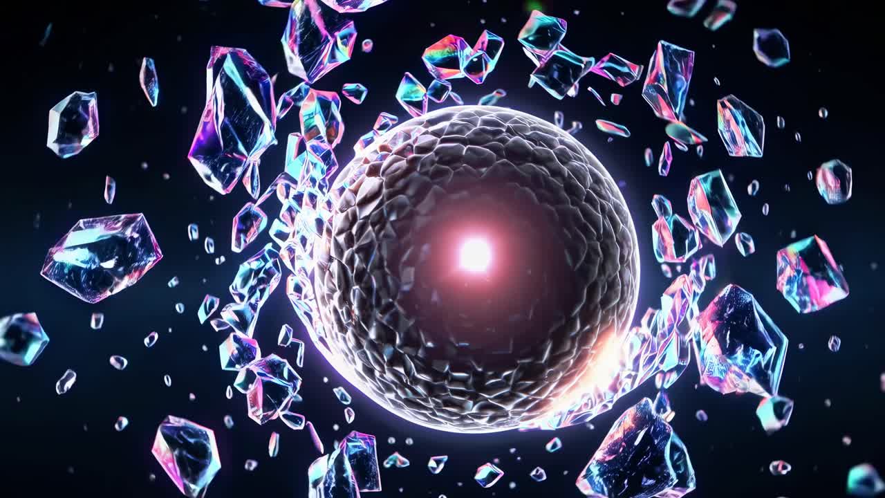 추상적인 폭발하는 구