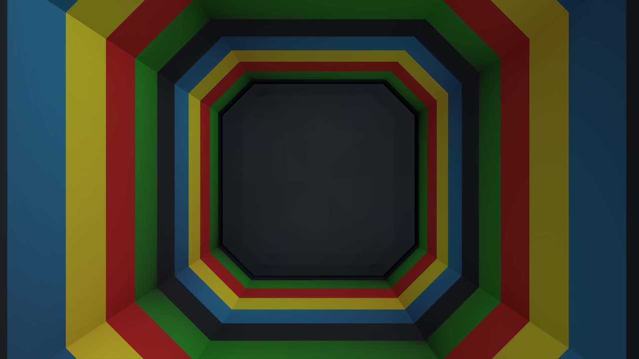 túnel abstractamente colorido