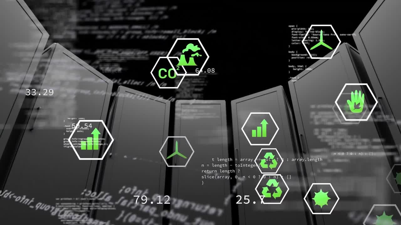 서버  ⁇ 에서 데이터 처리 및 생태 아이콘의 애니메이션