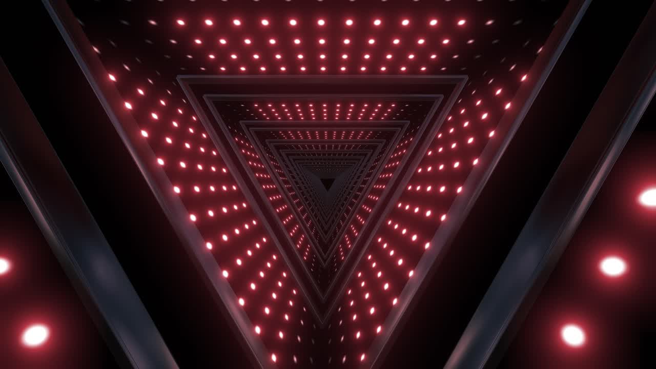 Tunnel Triangolare Luminoso Astratto