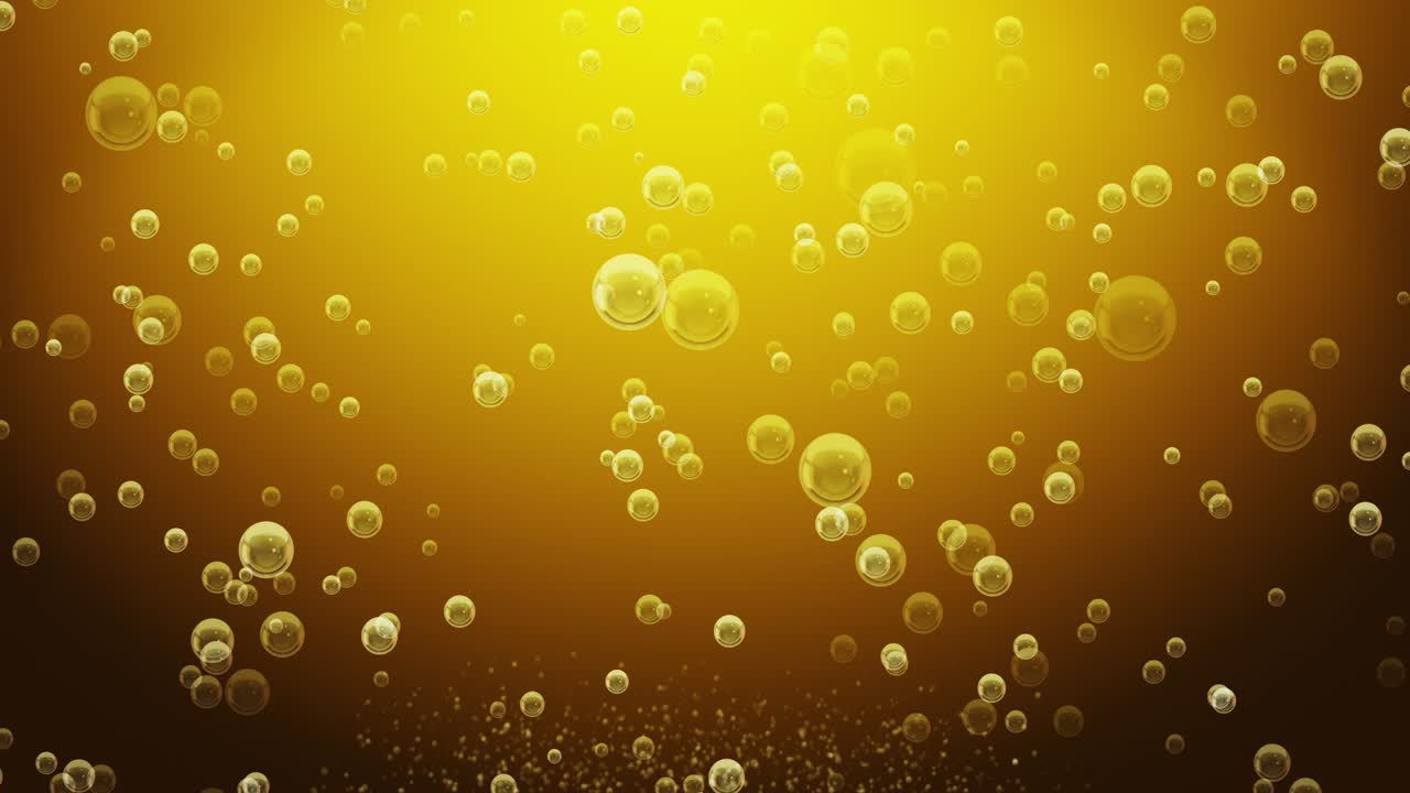 황금색 배경에 황금색 거품, 루프