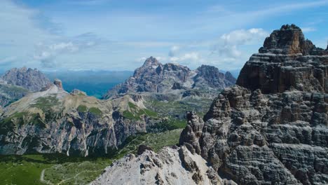 national nature park tre cime in the dolomites alps. beautiful nature of italy.