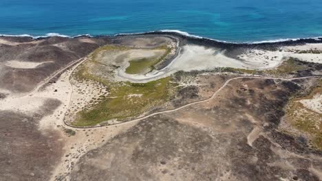 footage of a fantastic beach surrounded by greenery