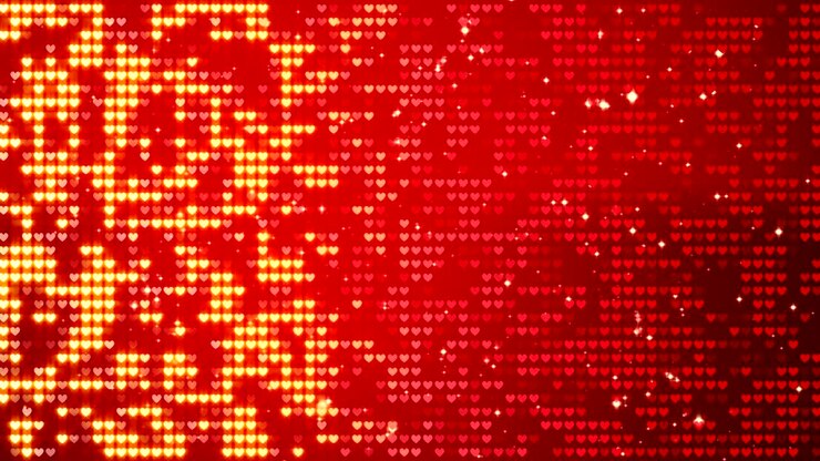 Red hearts. Happy Valentines day background