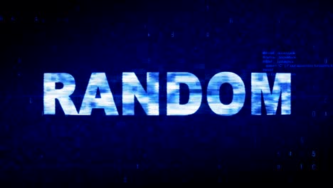 random text digital noise twitch glitch distortion effect error animation.