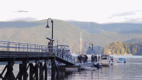 Various-drone-and-DSLR-shots-at-beautiful-Deep-Cove-in-Vancouver,-BC