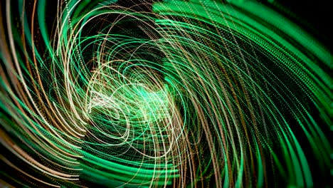 rutas de luz en espiral abstractas