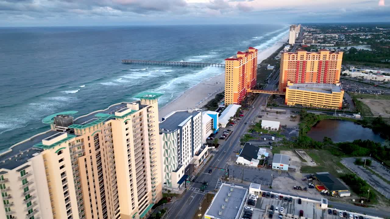 Vista aérea de Panama City Beach capturada en 5k