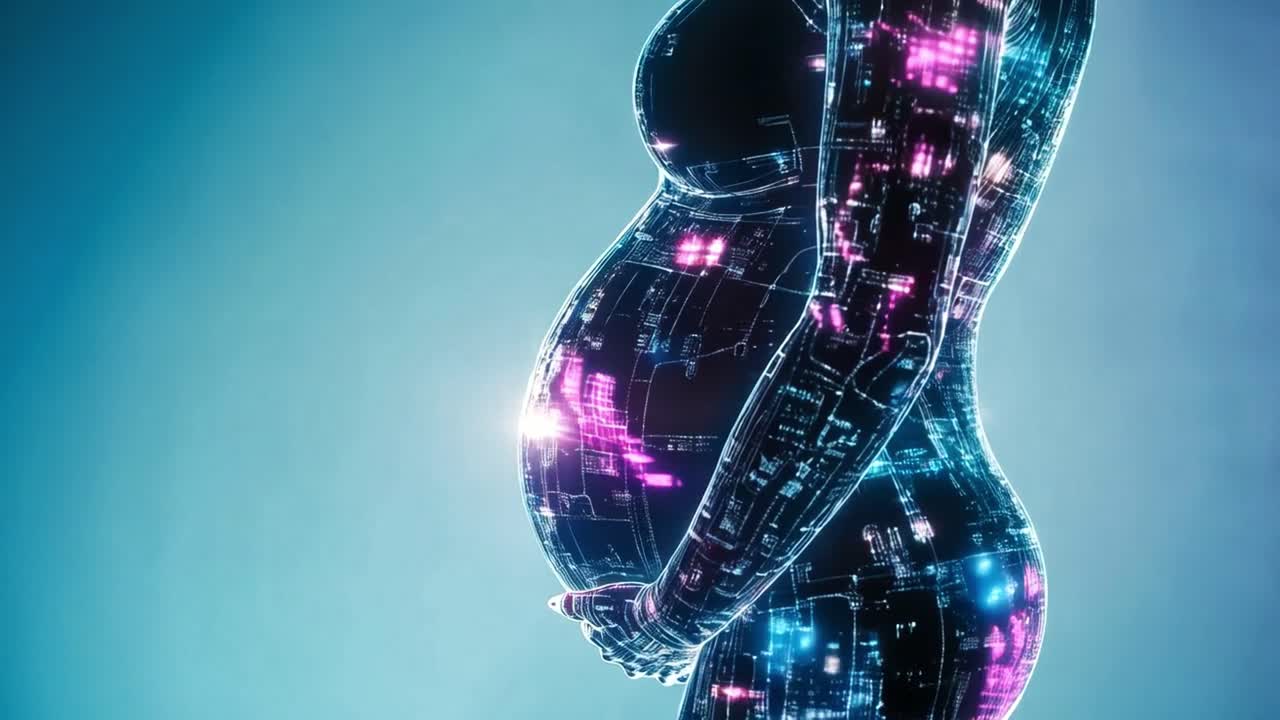 Digital Pregnancy Concept